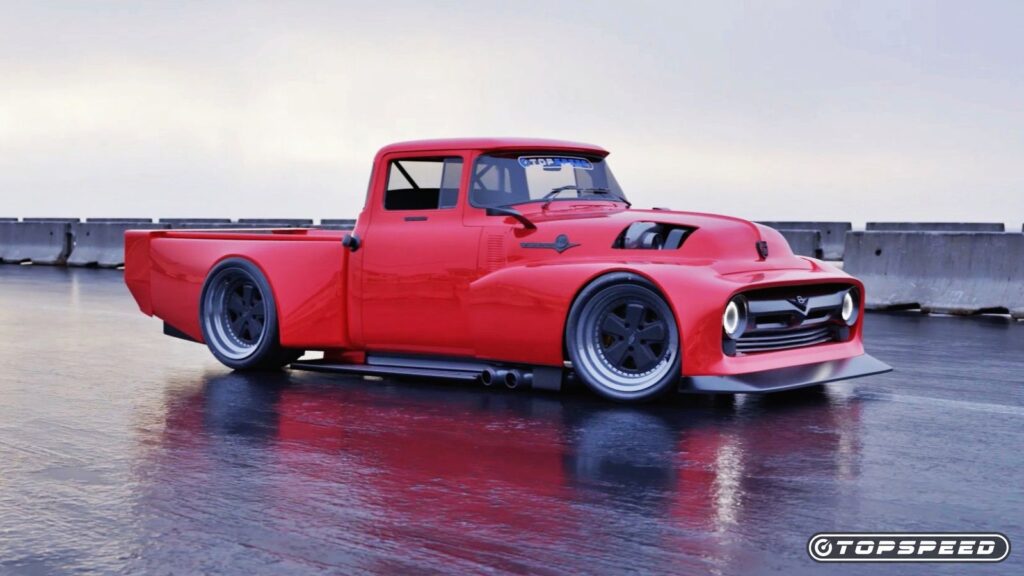 1956 Ford F-100 Hotrod Restomod TopSpeed Exclusive Rendering