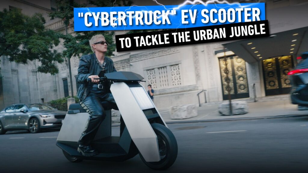 Meet The Cybertruck-Like Electric Scooter: The Infinite Machine P1