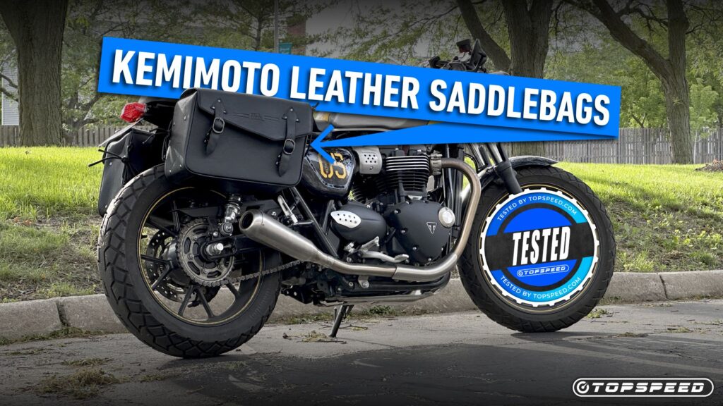 Kemimoto Leather Motorcycle Saddlebags