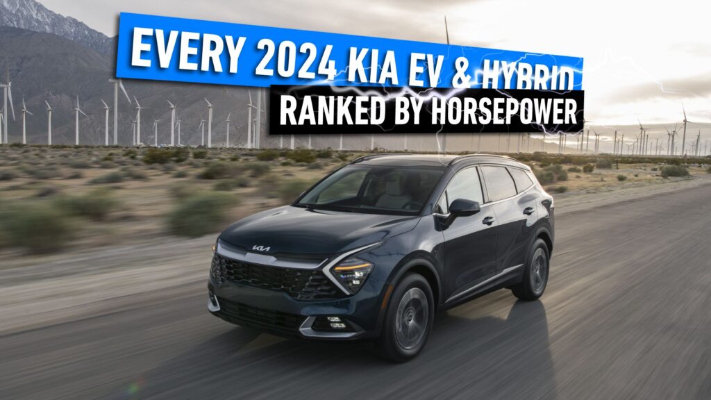 Every 2024 Kia EV And Hybrid Ranked By Horsepower