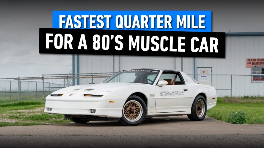 The Fastest Quarter Mile Time For A Muscle Car In The ’80s