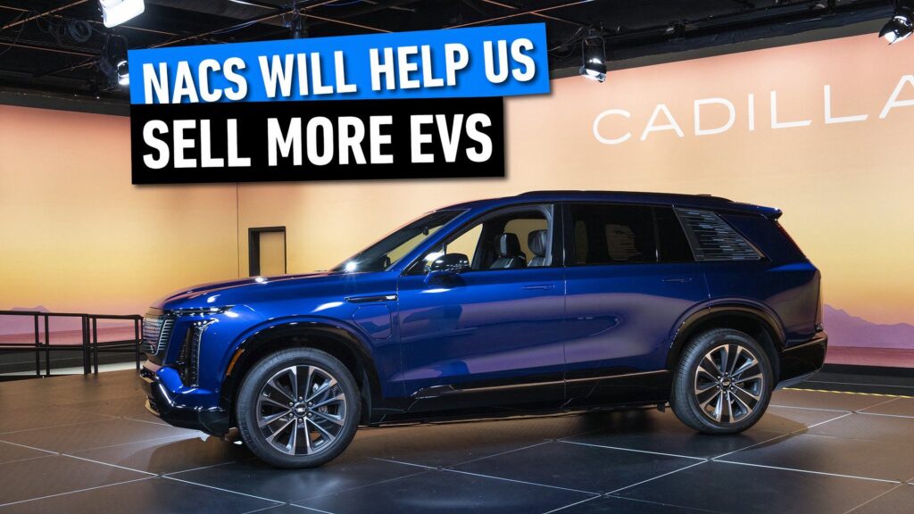 NACS Will Help Sell More EVs to Families, Cadillac Says
