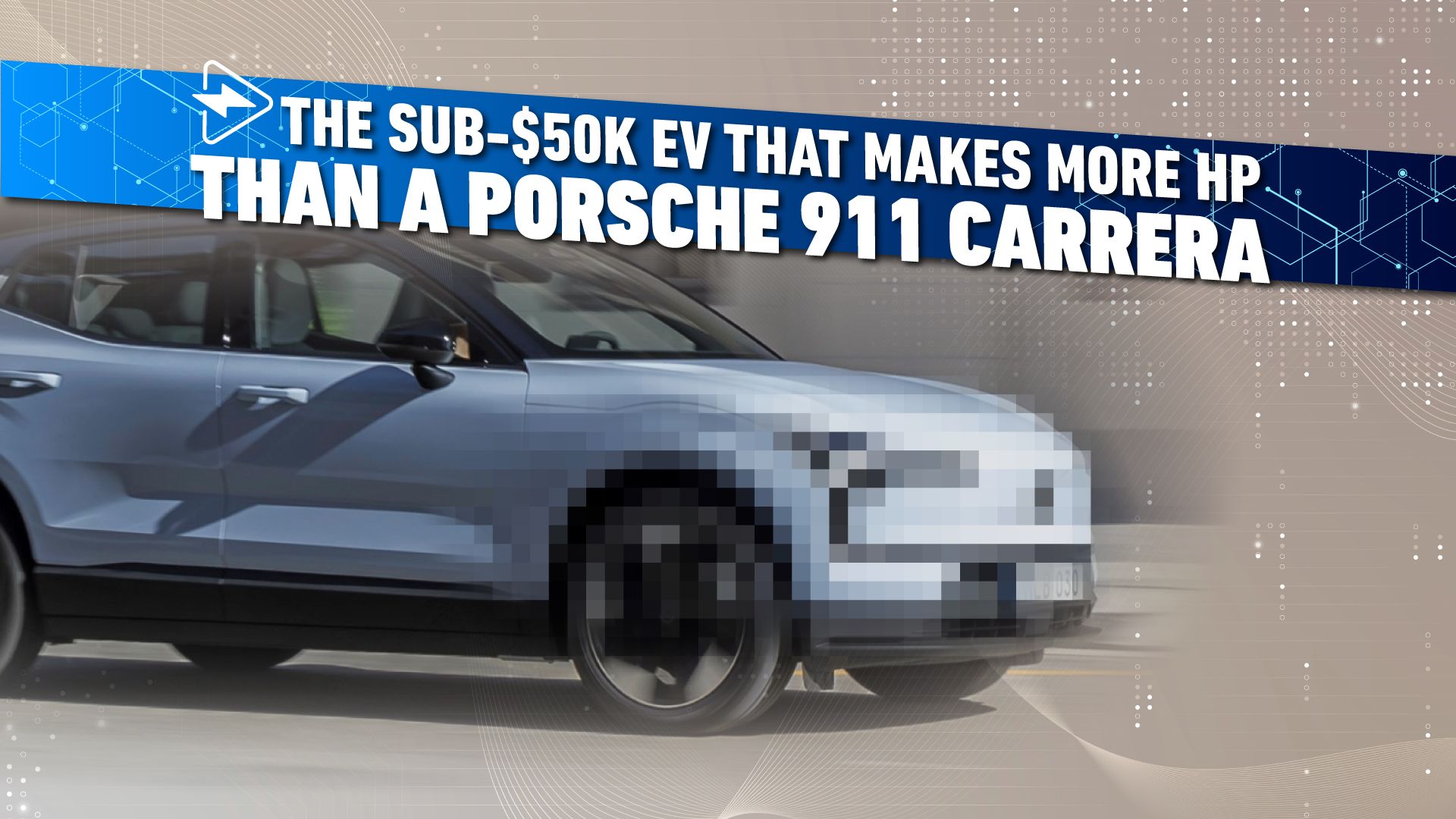 The Sub-$50,000 EV That Is Faster And Extra Highly effective Than A Porsche 911 Carrera