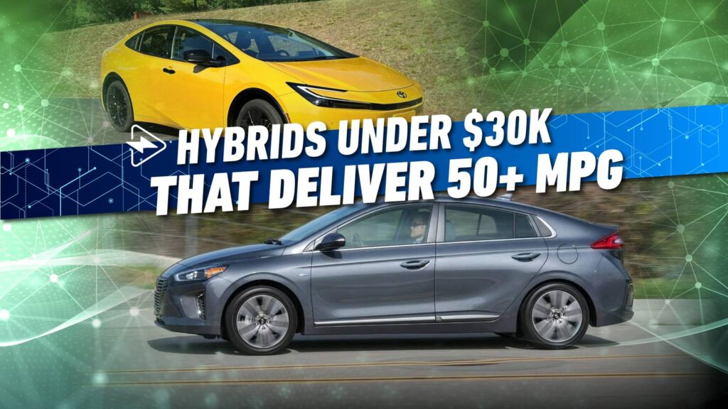 10 Hybrids Below $30K That Ship 50+ MPG